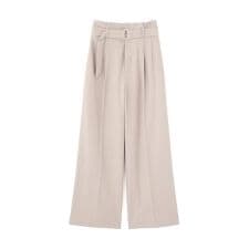 ＜セットアップ対応＞太ベルト付きスラックスパンツ