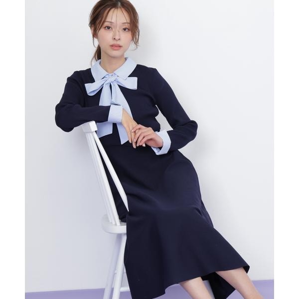 JILL by JILL STUART ビッグチェックニットワンピース M ビッグチェックニットワンピース | JILL by JILL STUART（ジル バイ