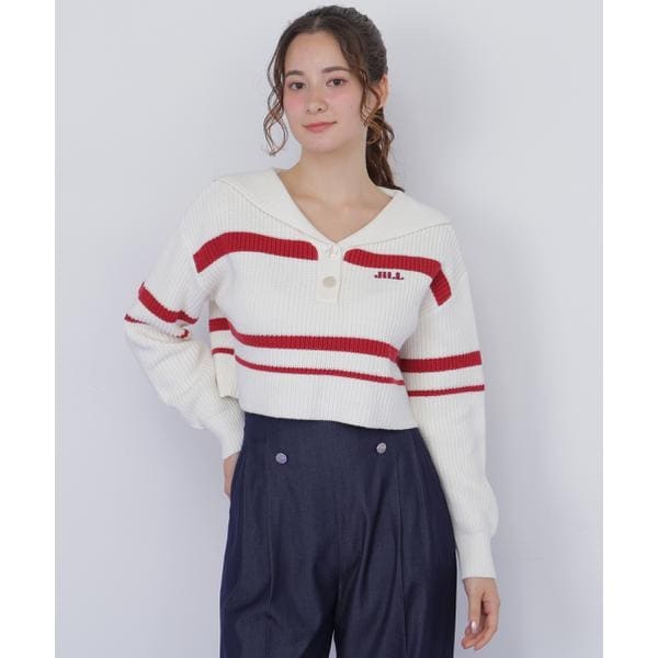 [�}���C]�r�b�O�J���[�ȃj�b�g/�W�� �o�C �W�� �X�`���A�[�g�iJILL by JILL STUART�j ���b�h�{�[�_�[1
