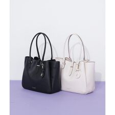 チャーム付き2wayショルダートートバッグ