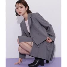 セットアップ対応ショート丈テーラードジャケット