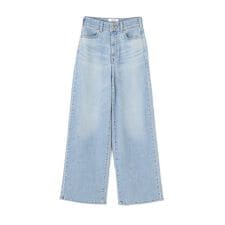 SOMETHING 別注レースアップワイドデニムパンツ