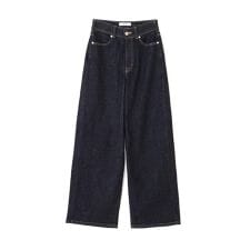 SOMETHING 別注レースアップワイドデニムパンツ