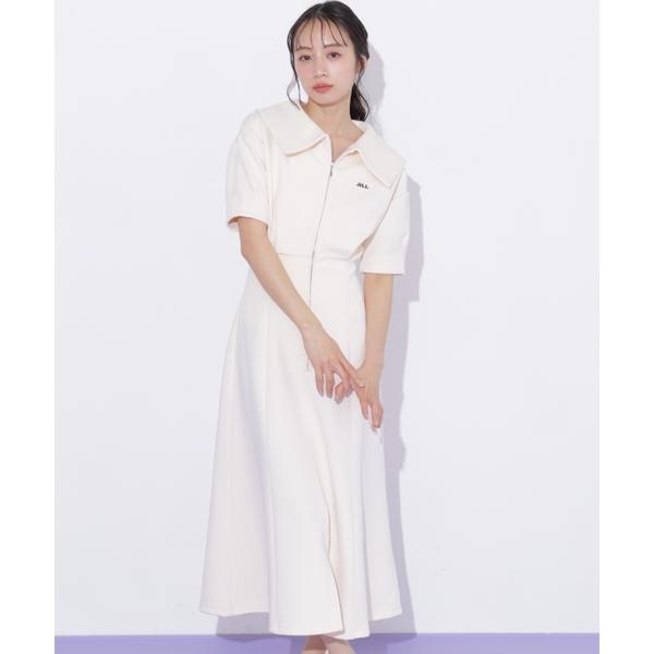 ジルスチュアート 総レース　バイカラーワンピース　ドレス　長袖　卒業式入学式 JILL by JILL STUART（ジルバイジルスチュアート） ワンピース