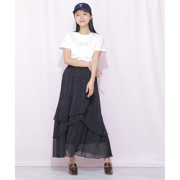 ジルスチュアート JILLSTUART ダリアニット&ダリアスカートセット 縦ラッフルシアースカート | ジル バイ ジル スチュアート(JILL by