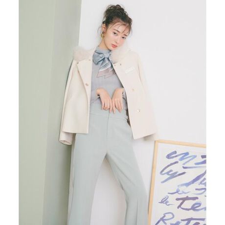 フロッシーモッサショートダッフルコート | ジル バイ ジル  