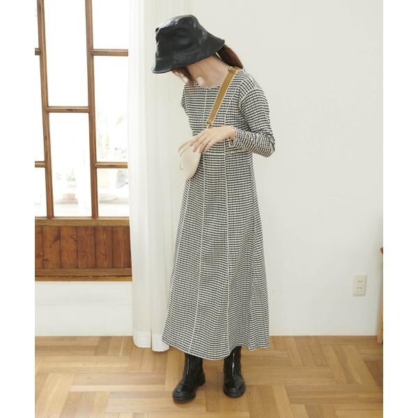 ブルーレーベルクレストブリッジカーキ長袖カットソーワンピース38