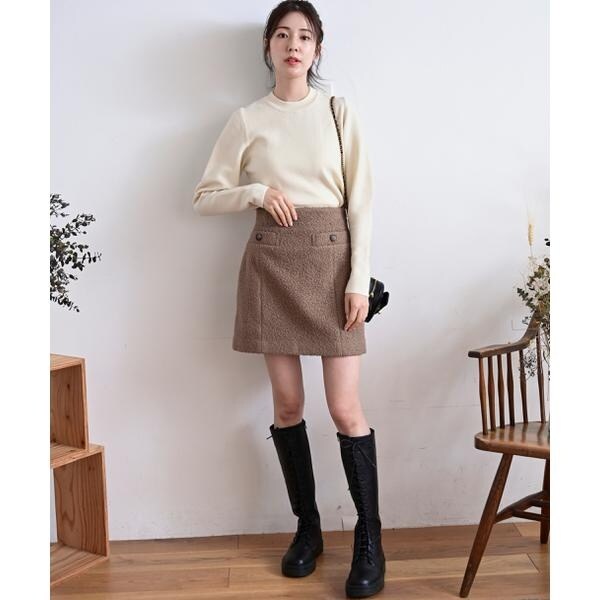 JUSGLITTY♡シャイニーブークレミニスカート シャイニーブークレミニスカート