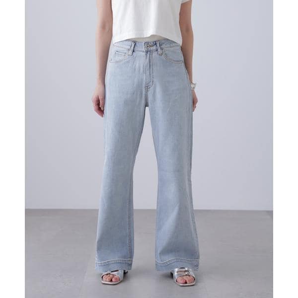 センタープレススリムストレートデニムパンツ | フリーズマート(Free's