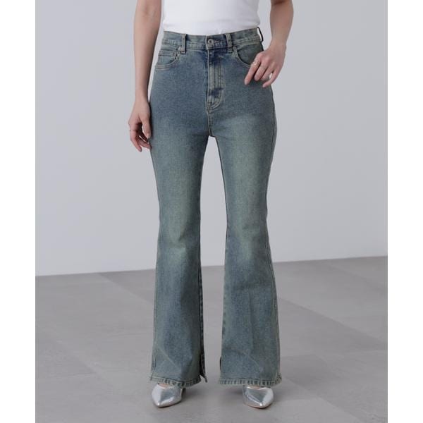 サイドパネルヴィンテージライクワイドデニム | フリーズマート(Free's