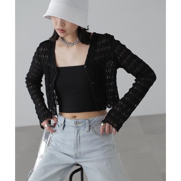 ANDMARY ダリアチュールカーディガン シアーチュールカーディガン | フリーズマート(Free's Mart