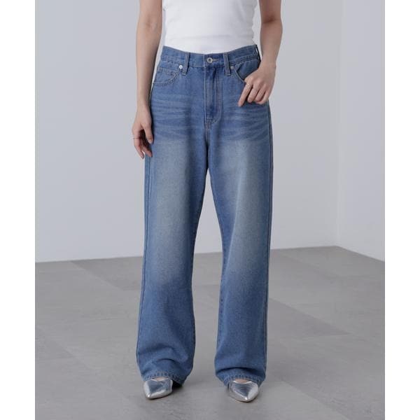 moussy MVS CENTER PRESS ストレートデニム moussy｜MVS CENTER PRESS ストレートデニム | Rakuten Fashion
