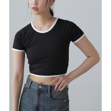 ショート丈リンガーTシャツ