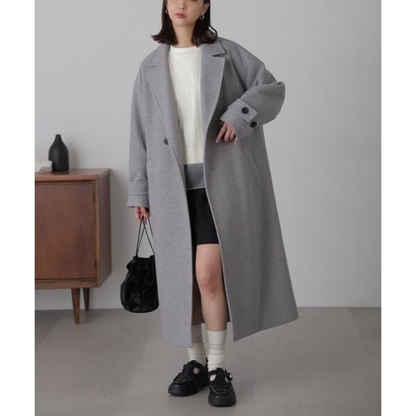 未使用 rienda オーバーカラーwウールMIXコート 新品 rienda オーバーカラーWウールミックスコート - メルカリ