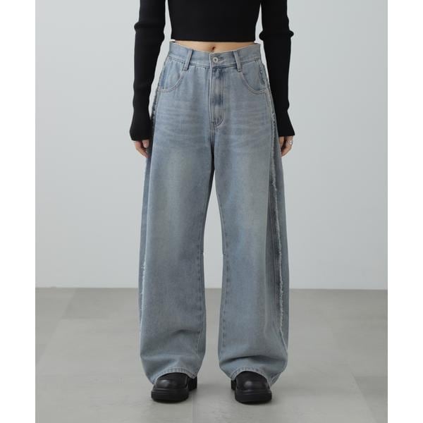 サイド切替カーブデニムパンツ | フリーズマート(Free's Mart