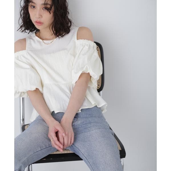バルーン袖ペプラムブラウス | プロポーション ボディ