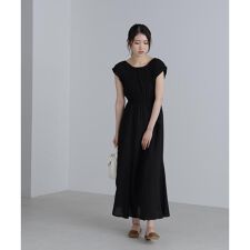 シャーリングマキシワンピース