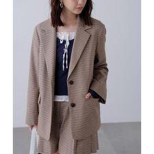 〈セットアップ対応〉オーバーサイズシングルジャケット