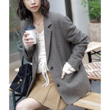 ウール混オーバーサイズジャケット