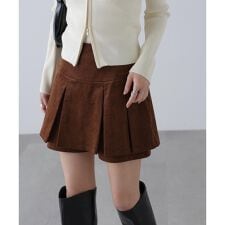 プリーツショートパンツ