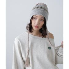ノルディック柄イヤーニット帽