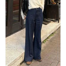 フロントポケットソフトバギーデニムパンツ