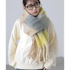 大判チェックストール