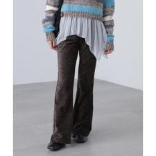 ベロアフレアレギンスパンツ