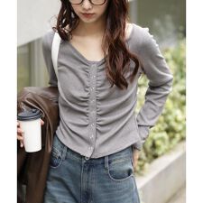 フリーズマート(Free's Mart)のフロントギャザーデコルテカットソー