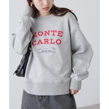 フロッキーロゴ刺繍スウェット