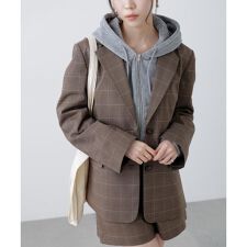 〈セットアップ対応〉オーバーサイズシングルジャケット