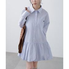 バルーンシャツミニワンピース