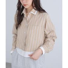 レイヤード風シャツ