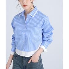 レイヤード風シャツ