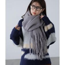 大判無地ストール