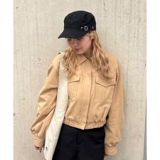 〈セットアップ対応〉ショート丈ブルゾン