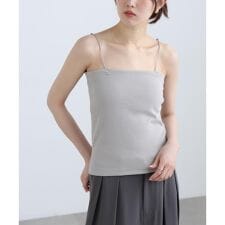 [接触冷感][UV加工]カップ付きベアキャミソール