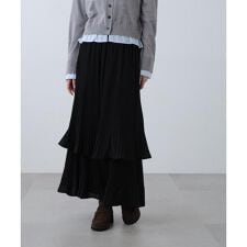 消しプリーツティアードスカート