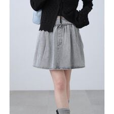 ヨークフレアデニムミニスカート