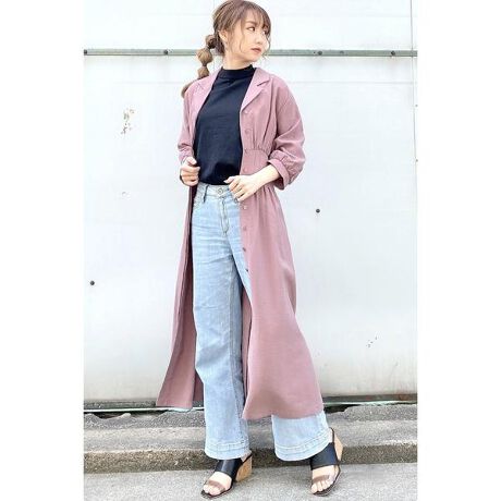 前開きウエストタックロングワンピース フリーズマート Free S Mart ファッション通販 マルイウェブチャネル