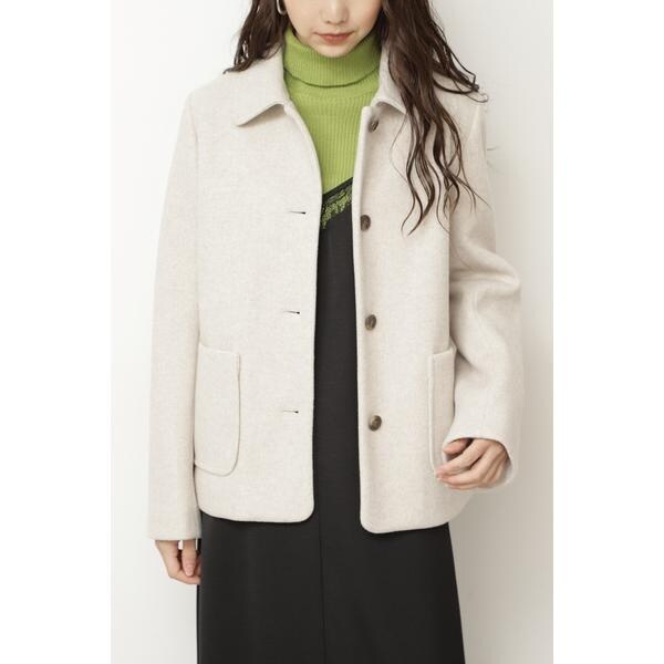 Sシリーズ対応商品》◇メルトンステンカラーショートブルゾン