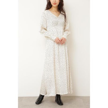 フロントボタンエンパイアドットワンピース フリーズマート Free S Mart ファッション通販 マルイウェブチャネル