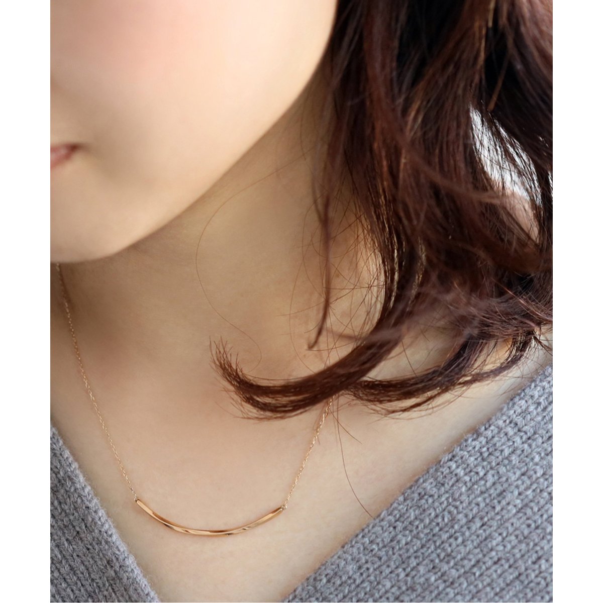 lilas by Spick and Span ネジリカーブネックレス K10