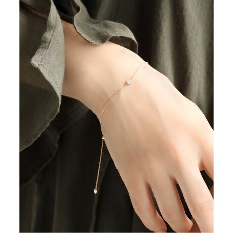LK Salon バタフライミニ ブレスレット K18WG ダイヤ 0.03ct lk lk 