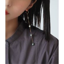 タヒチパールロングピアス K10（片耳）