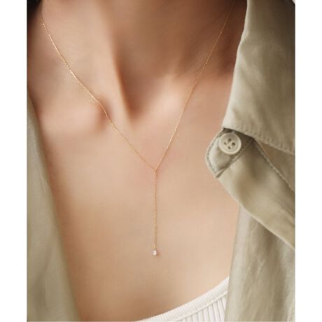 ホールダイヤYチェーンネックレス K18 | リラバイスピック＆スパン 