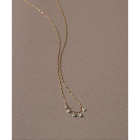 ペアシェイプホールダイヤ5ピースネックレス0.31ct K18 | リラバイス  