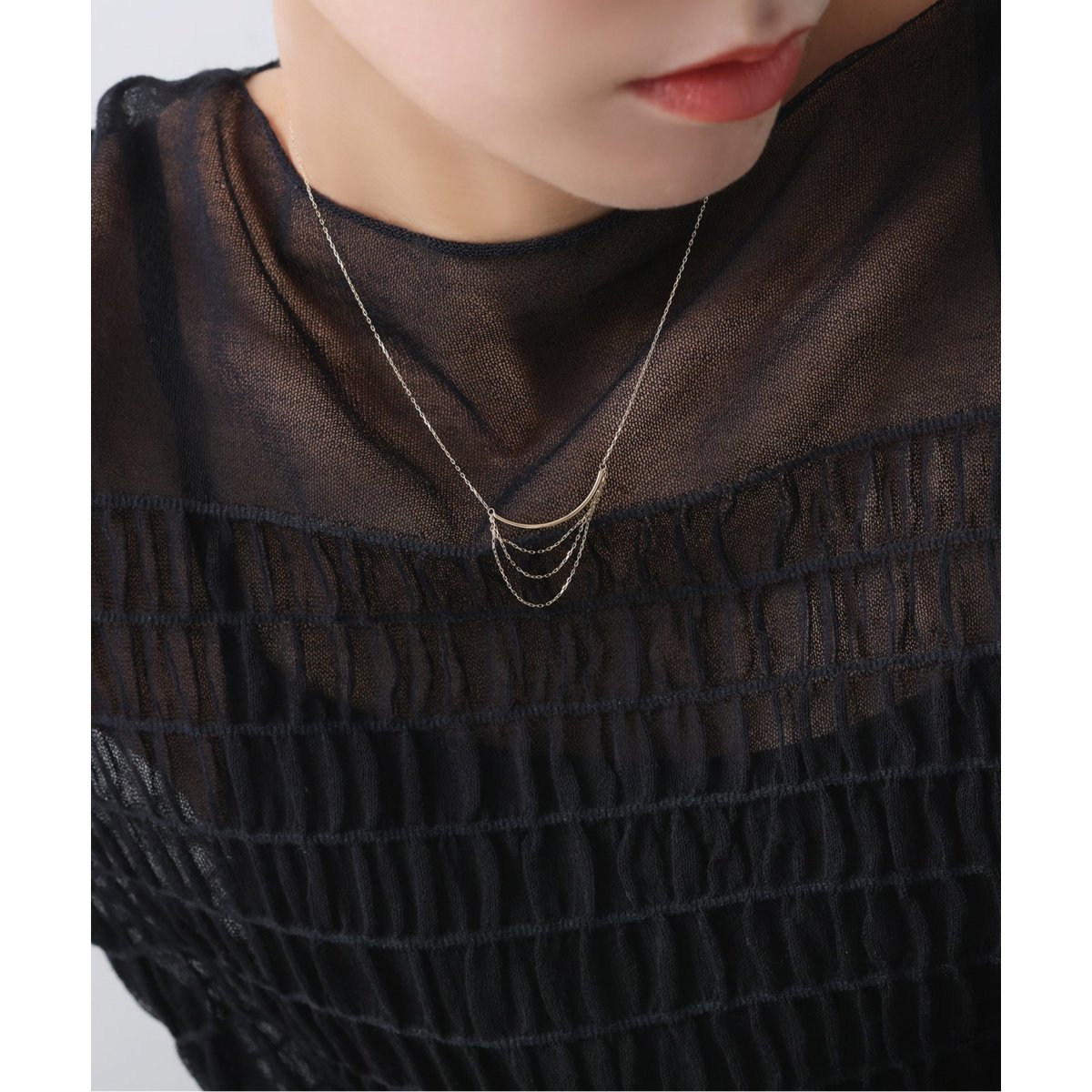 タングルチェーン38cmネックレス K10（ネックレス）｜Lilas