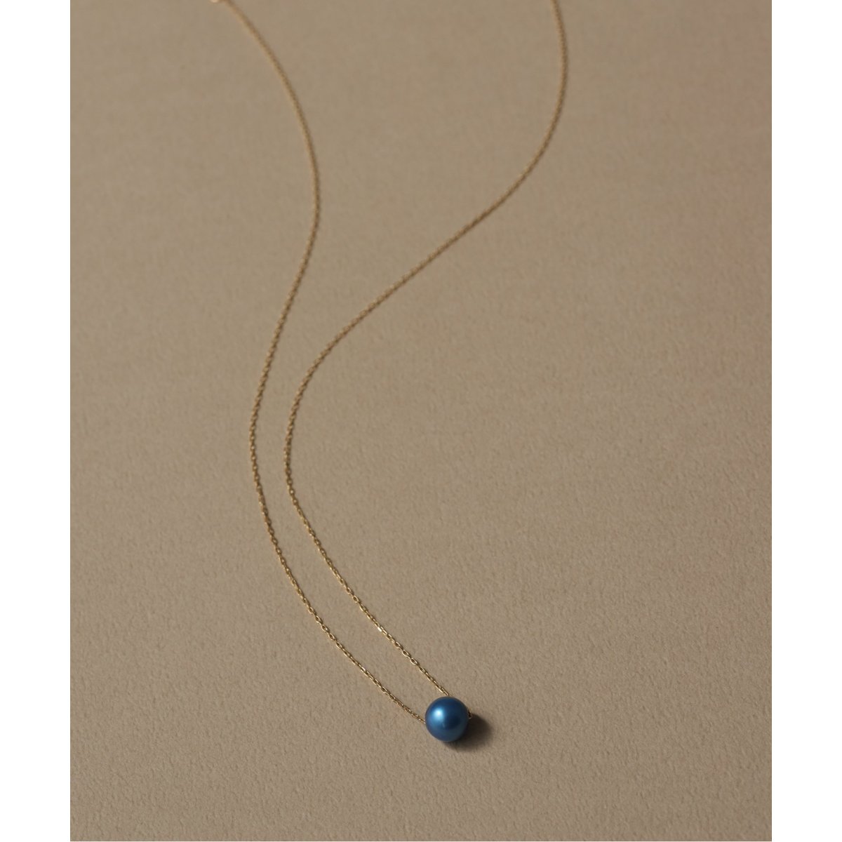 Lilas バイスピック＆スパン　インディゴパール6mm1粒ネックレス K10 インディゴパール6mm1粒ネックレス K10 | リラバイスピック