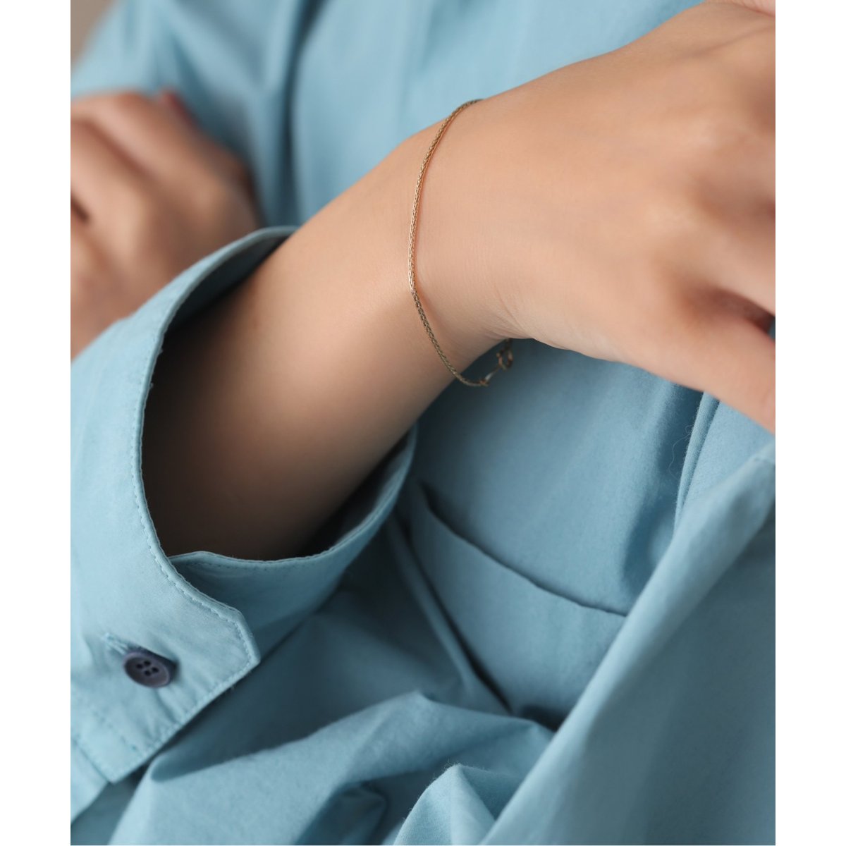 lilas スピックアンドスパン　立体チェーンブレスレットK10 立体チェーンブレスレット K10（ブレスレット・バングル